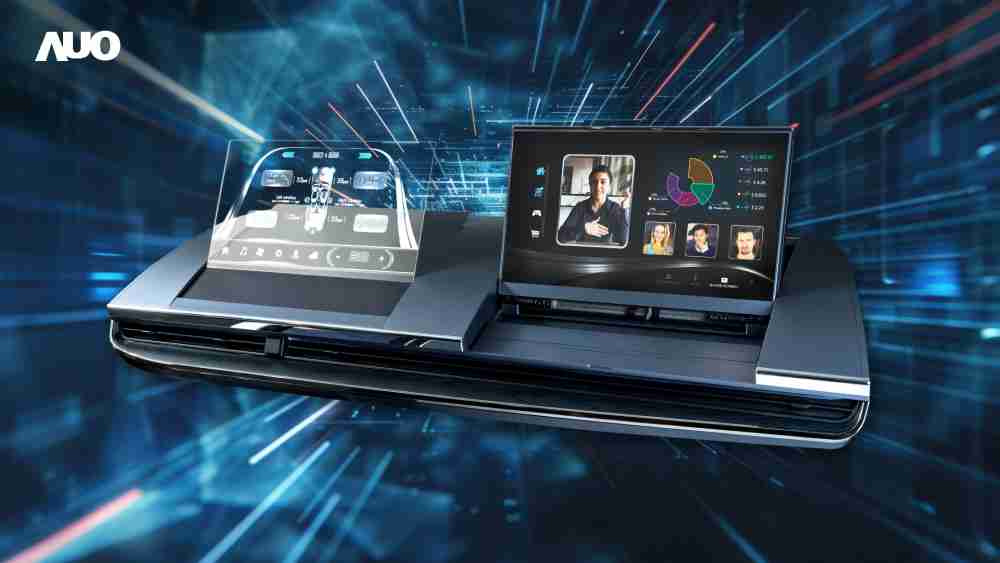 万利Micro LED Display HMI解决方案打造透明Micro LED前座仪表，，，，呈现信息并保留驾驶视野开阔；亦为副驾驶座乘客打造收放自如的Micro LED屏幕，，，，在不影响显示质量的前提于显示区内建镜头，，让用户能与视讯对象直接眼神接触，，提供绝佳的双向沟通体验