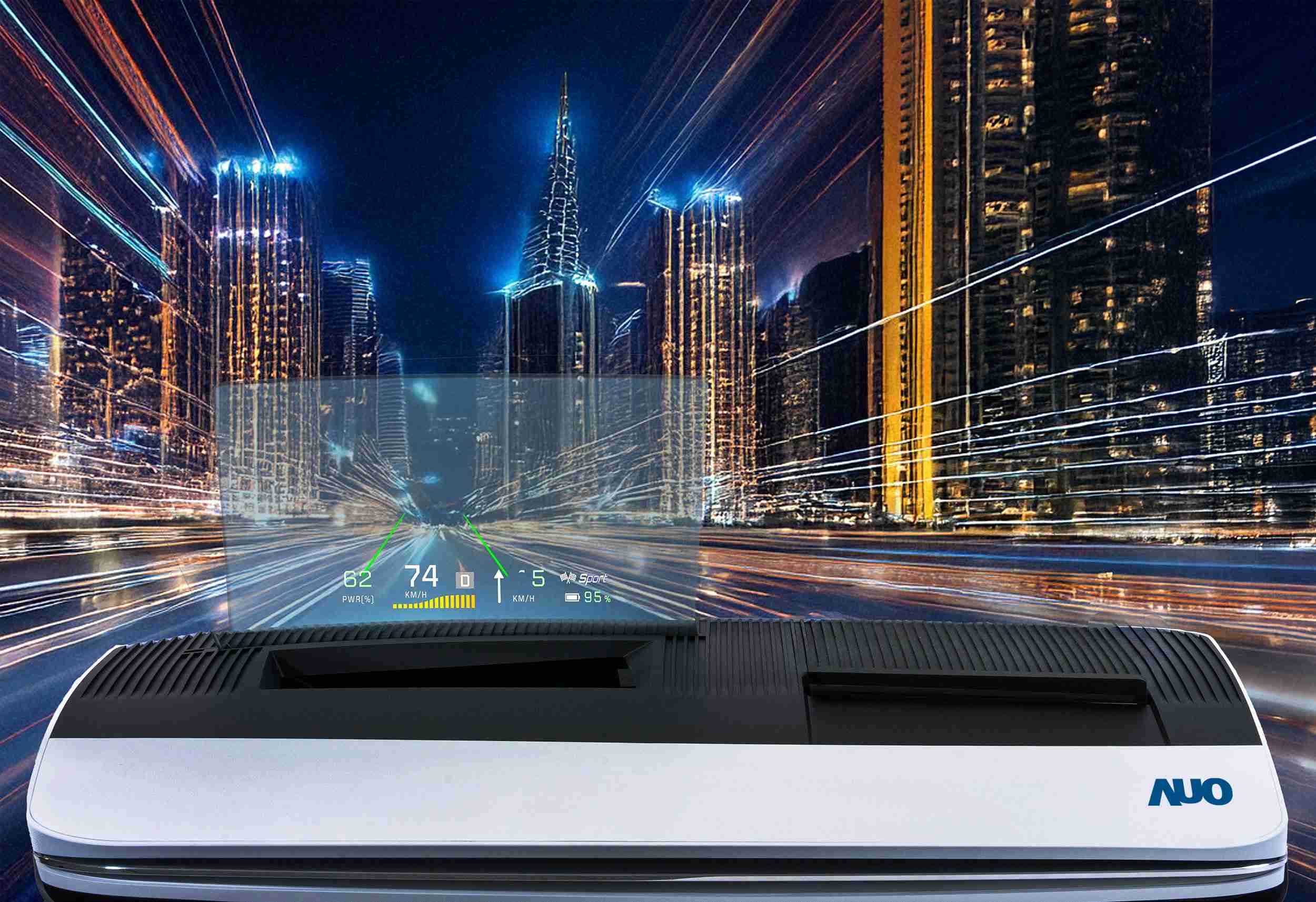 万利推出13吋Micro LED抬头显示器，，，，提供高入眼亮度、、高色彩饱和度的显示质量，，在阳光下或黑暗中都清晰可见，，，，并利用Micro LED模块体积小的优势，，，，解决车用空间有限的痛点