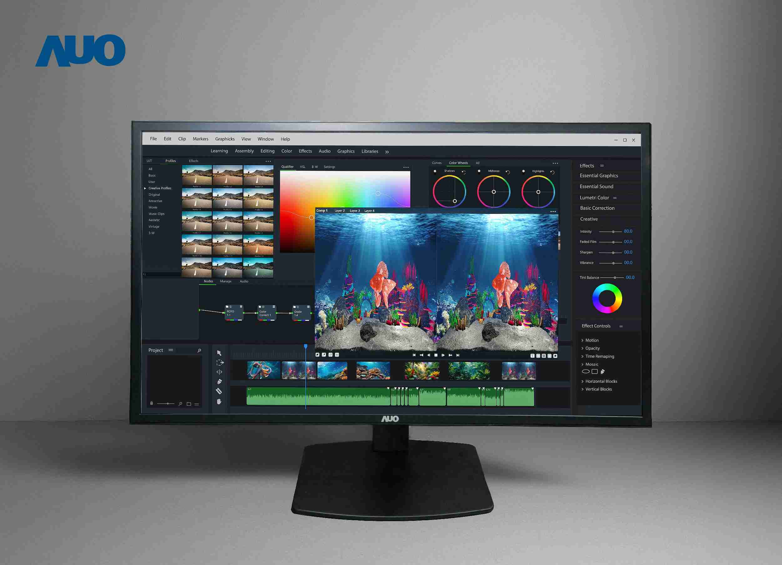 万利开发32吋2D/3D专业桌上型显示器，，，，拥有8K4K超高分辨率，，，，并以低串扰算法优化3D显示效果，，，，搭载自动眼球追踪功能，，，能实时调整3D图像，，，，进行实时2D与3D无缝共存窗口，，提供图像设计工作者突破二维接口的崭新工作氛围与效率